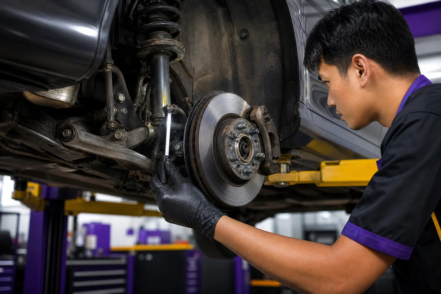 Brakes & Suspension service at Platinum Service Center Kuantan